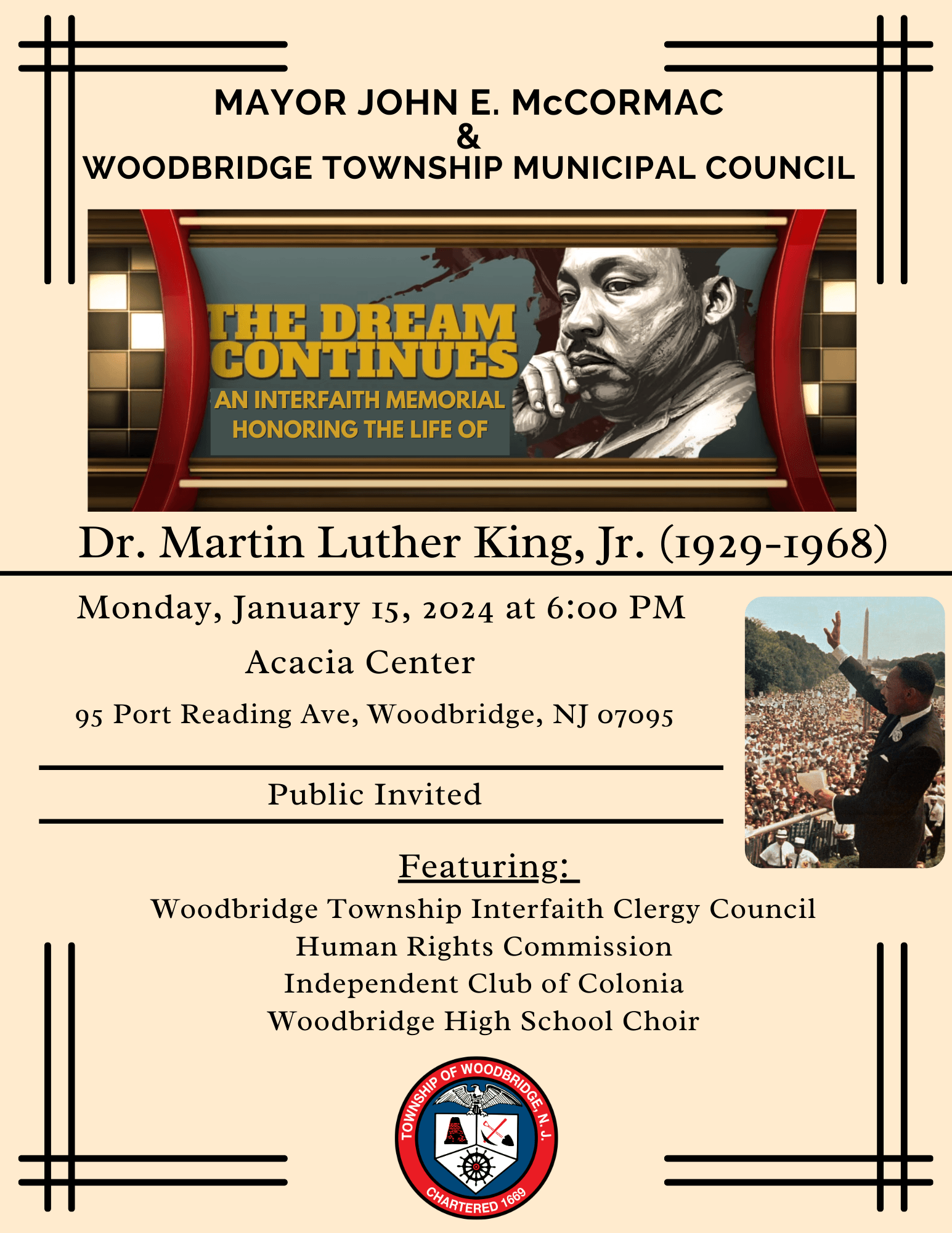 Martin Luther King 2024 Flyer