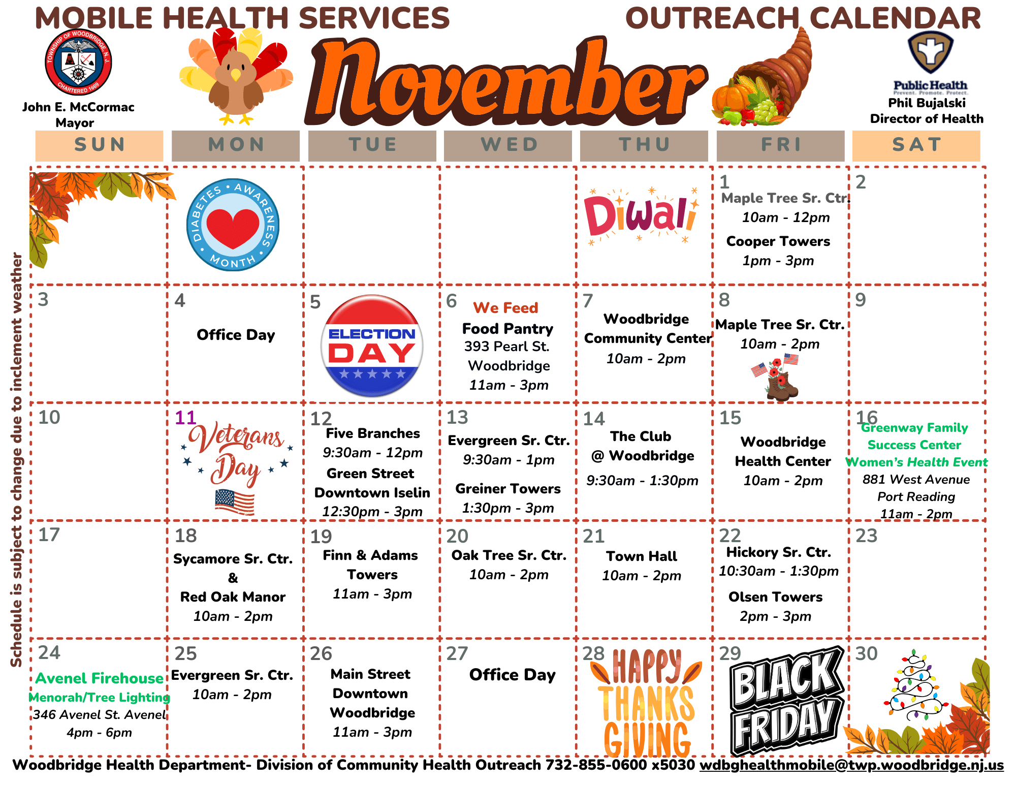 November 2024 16th and 24th added