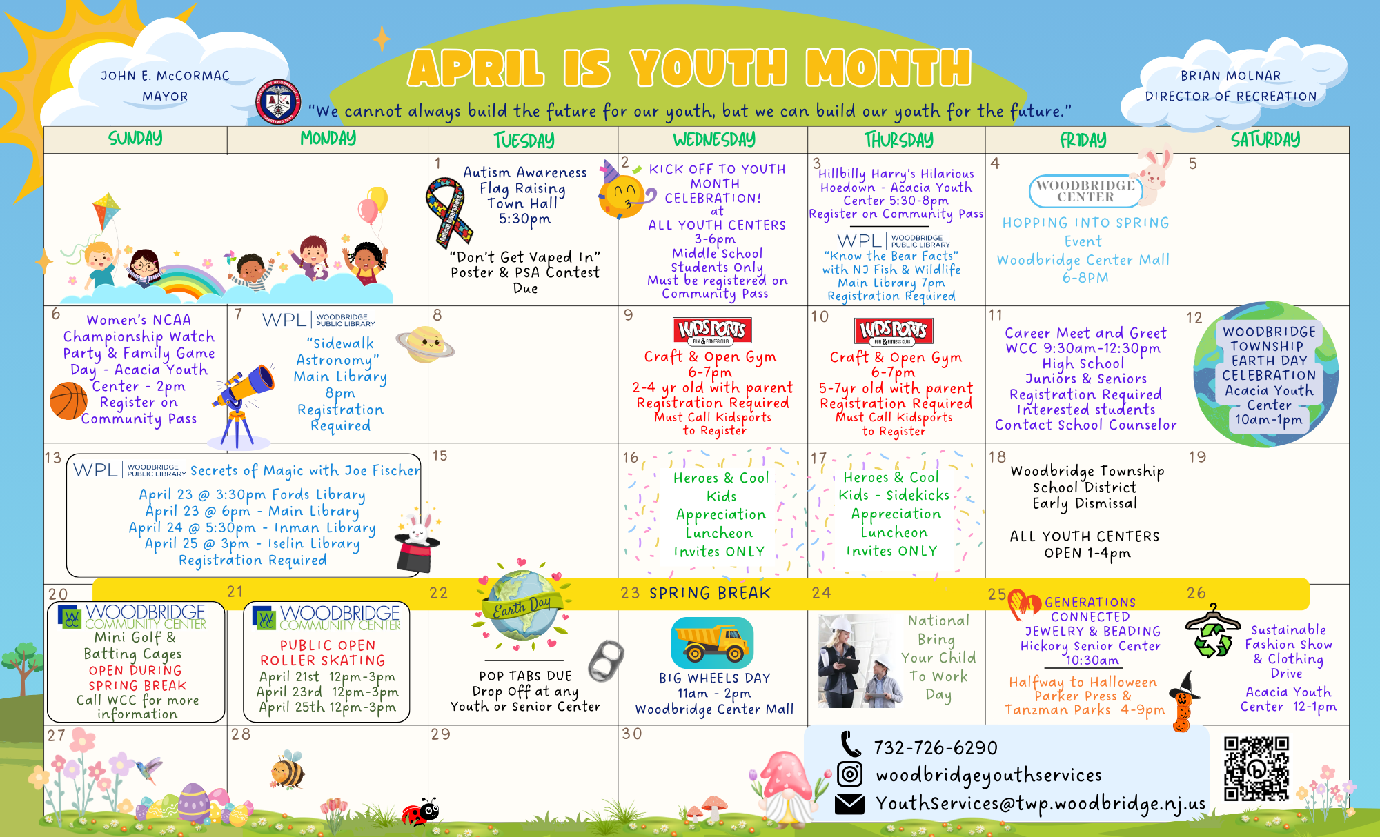 April Calendar Front