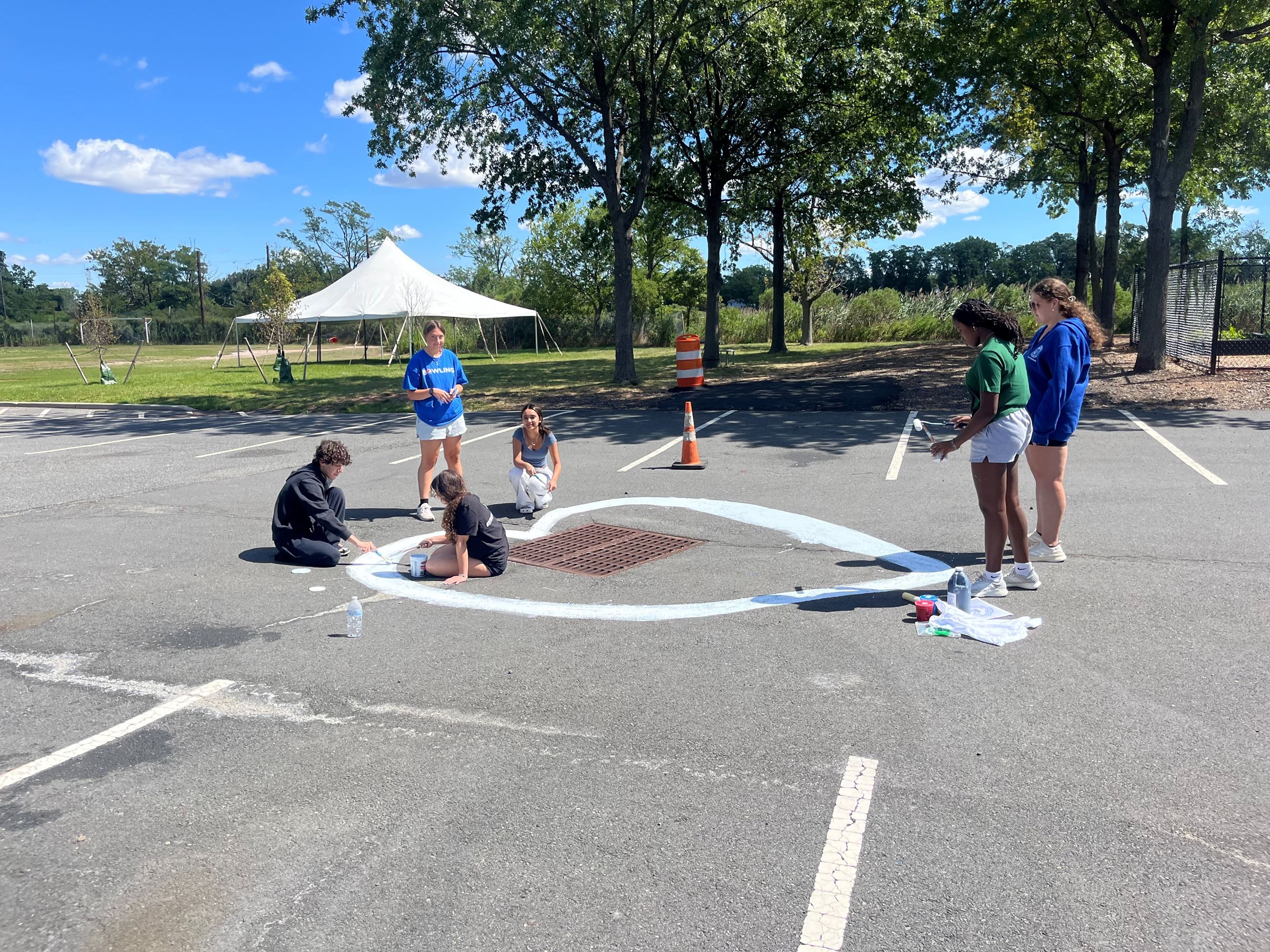 WYLC painting the drain