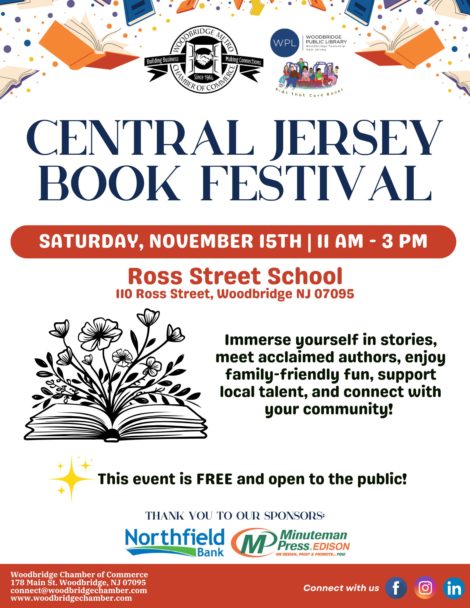 Central Jersey Book Festival Flyer 11.15.2025