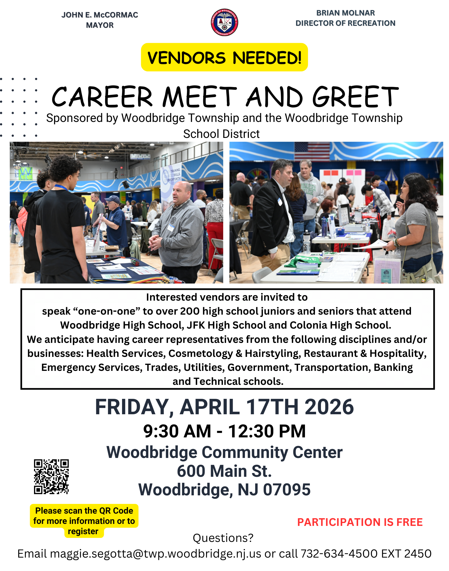 2026 Career Meet and Greet Vendor Flyer