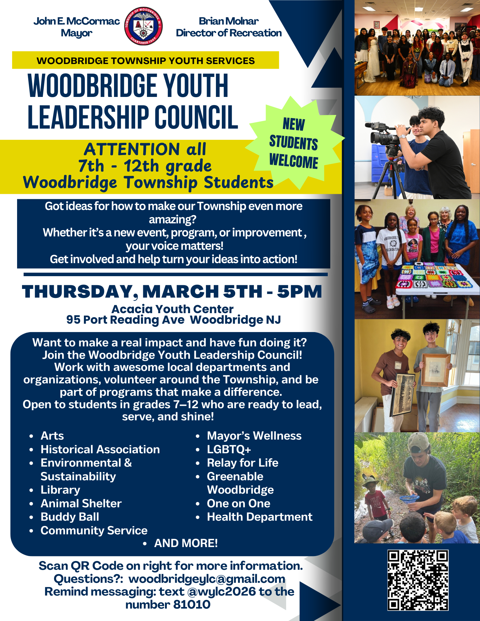 WYLC March 2026 flyer