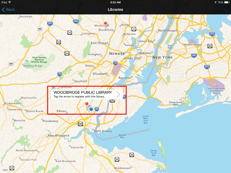 Step 3 - Select Library on Map