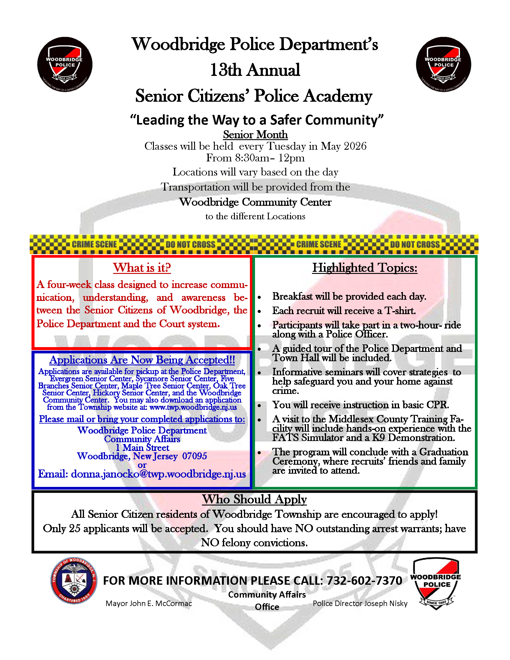 Senior 2026 flyer (13th Annual)