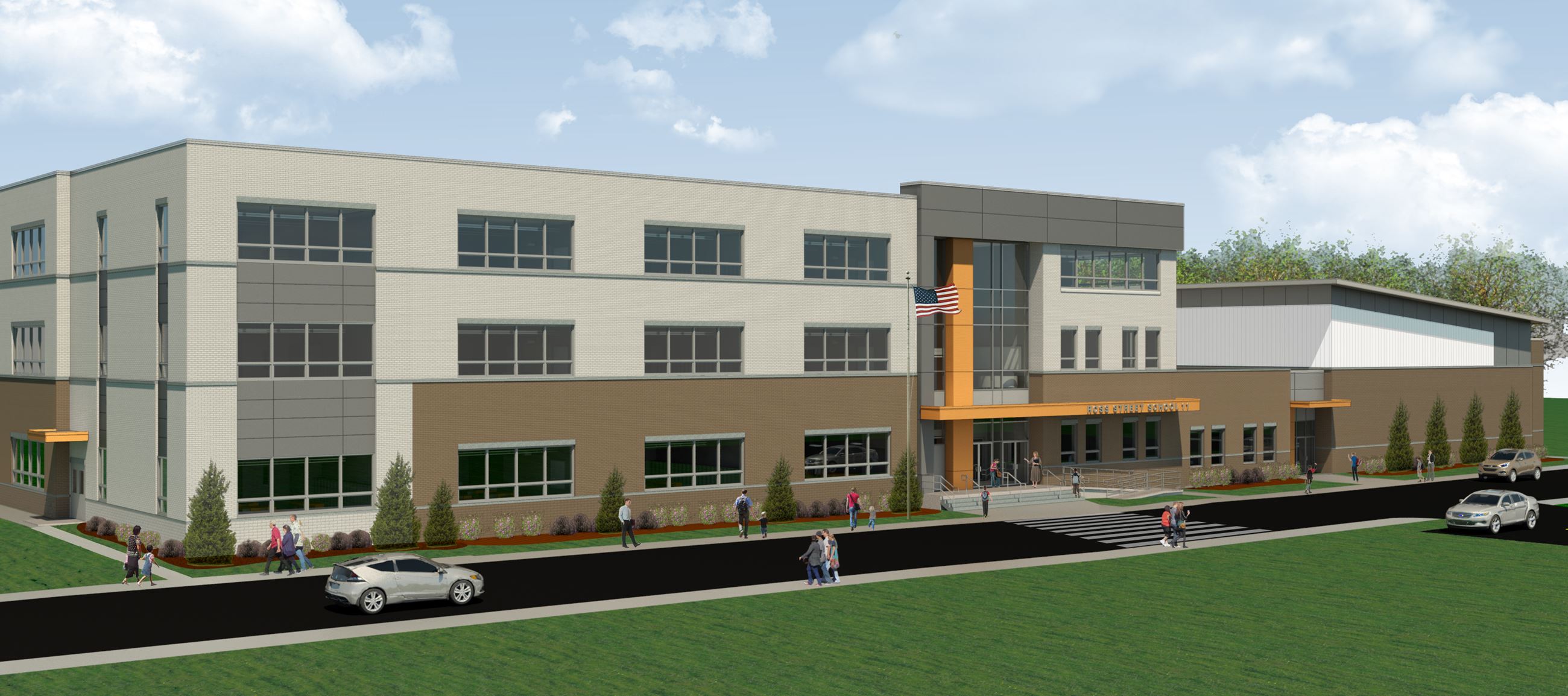 Ross Street School - Exterior Rendering 2017